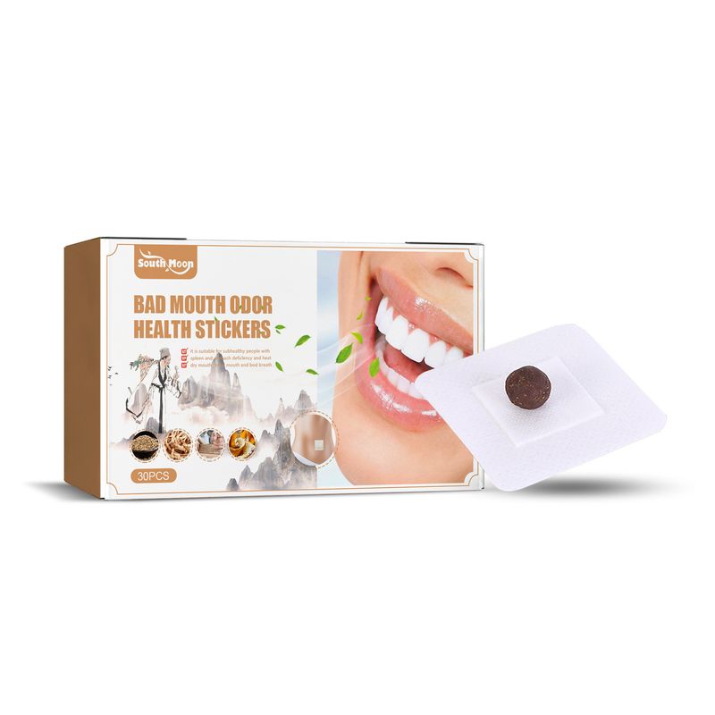 Plasture de curățare Moon Oral South pentru buric, curățare miros oral, plasture pentru respirație proaspătă_voghion.com
