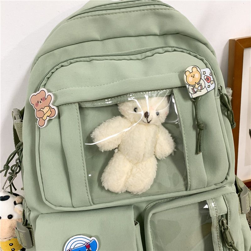 Børne- og babytasker Rygsæk skoletaske kvindelig version ulzzang gymnasieelev rygsæk junior high school elev stor rejsetaske_voghion.com