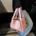 Borsa a tracolla multifunzionale semplice in pelle da donna, borsa a secchiello mini casual di grande capacità_voghion.com