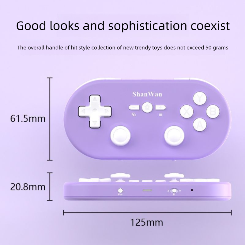 Shanwan Q37 Controller Mini Arcade Game Android Computer Wireless Bluetooth Portable PC Hall_voghion.com