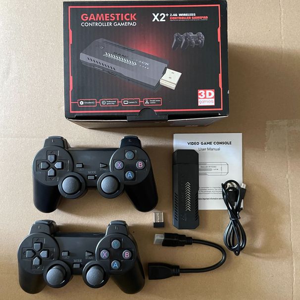 Console di gioco retrò wireless DOZLE M10/X2PLUS 4K con oltre 35.500 giochi precaricati, doppi controller wireless, supporto HDMI per TV, 64 GB/128 GB di spazio di archiviazione_voghion.com