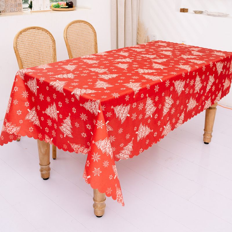  Christmas decoration creative Christmas printed tablecloth table runner Christmas desktop decoration supplies_voghion.com