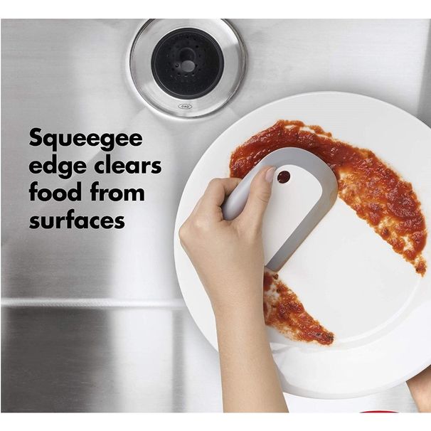 Spazzola per la pulizia in gomma morbida, spazzola per la pulizia delle posate da cucina, raschietto in gomma, strumento per piatti, raschietto morbido AllinOne_voghion.com