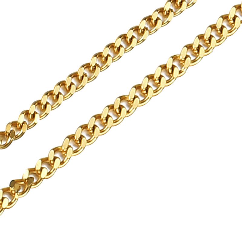 Collana cubana in acciaio inossidabile Dianyi Denim 3*60 Ciondolo Decorazione Borsa Catena 3*_voghion.com