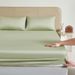 Lençol de algodão com elástico de fibra longa – Roupa de cama premium 100% algodão – Respirável e hipoalergênica – Cores sólidas modernas (vários tamanhos e tons disponíveis)_voghion.com