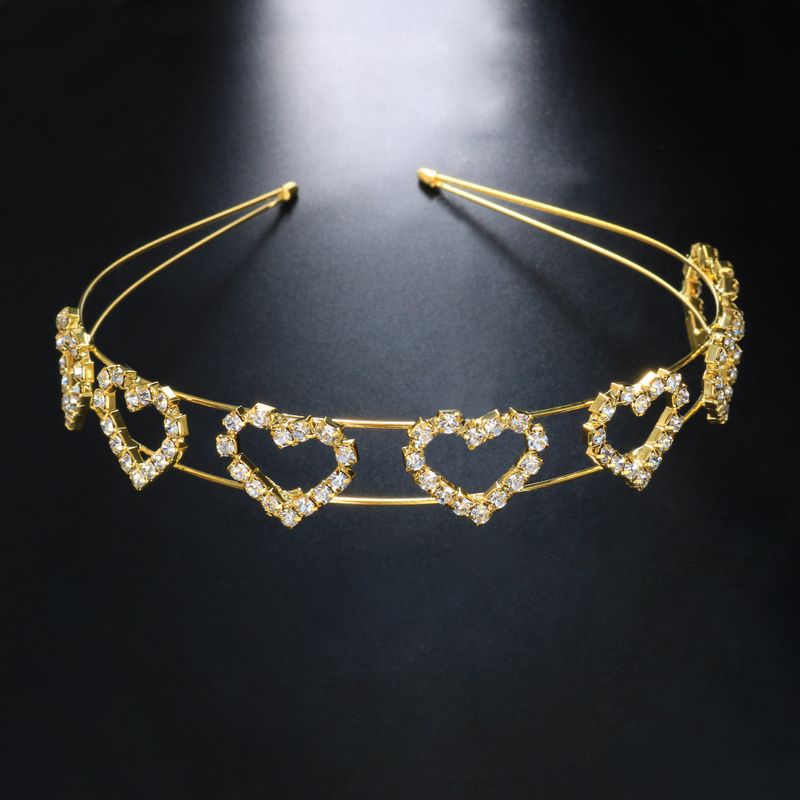 einfach Hoeraccessoiren huel häerzfërmeg Strass Moud Hoerband Valentinsdag Joker Bijou Kappband_voghion.com