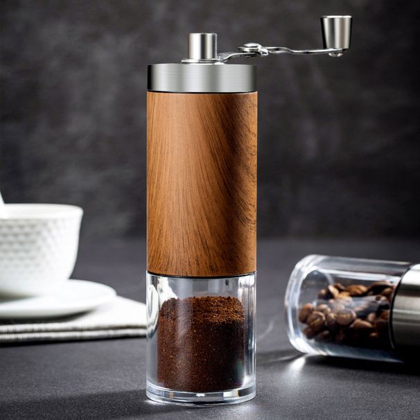 Household Hand-cranked Bean Small Portable Hand Coffee Grinder_voghion.com