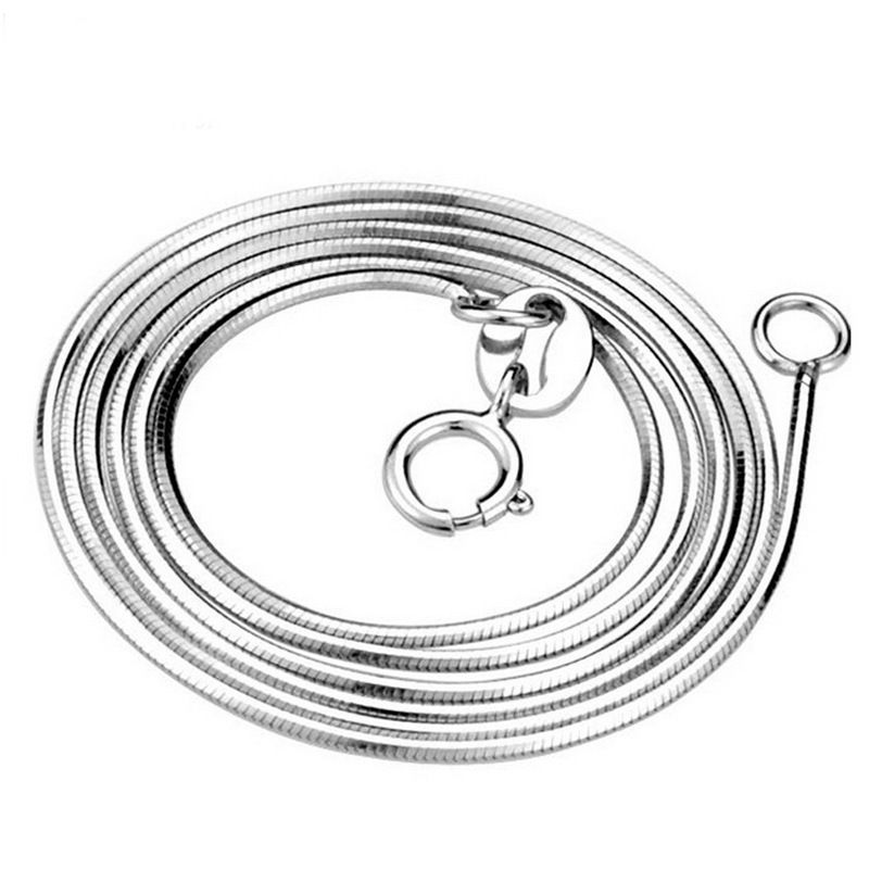 Korealainen versio, pyöreä käärmeenluullinen, lyhyt solisluullinen, miesten ja naisten minimalistinen yhteensopiva ketju_voghion.com