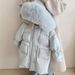 Mid Length Hooded, Large Fur Collar, Cotton Padded Jacket For Middle And Large Children And Girls, New Style For Foreign Trade 2024_voghion.com