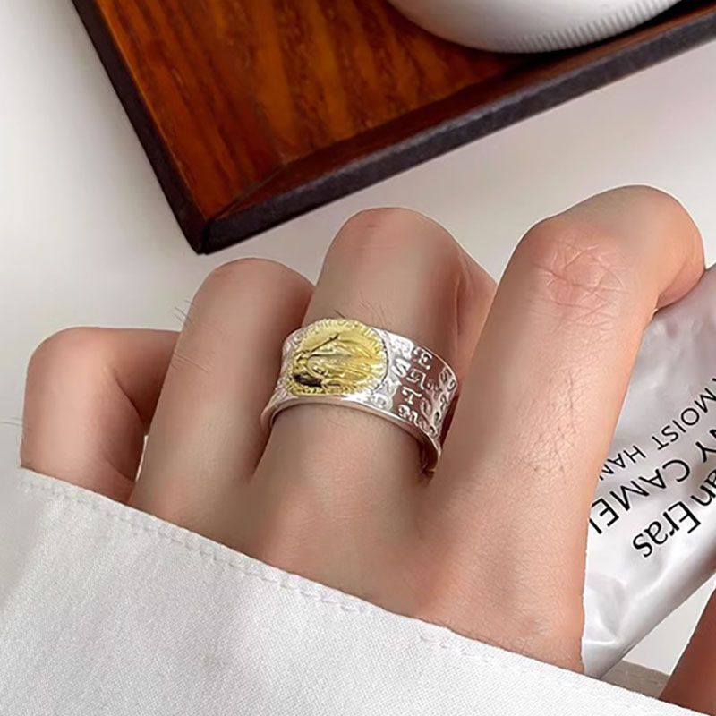 Heißer verkauf Foxary frauen Retro Einfache Stil Silber Ring, Herz förmige Öffnung, Verwendet für Hochzeiten oder Partys, Geschenk Schmuck_voghion.com