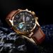 Men's Ultra-Thin Moon Phase Calendar Quartz Watch With Luminous Hands, Waterproof And Multifunctional For Daily Wear_voghion.com