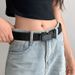 2025 New Men's And Women's Canvas Nylon Belt Non-porous Automatic Buckle Belt Simple White With Light And Durable Student_voghion.com