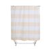Tenda da doccia moderna in poliestere a righe – divisorio impermeabile per bagno, 180x180 cm, vari colori (beige/grigio/verde)_voghion.com