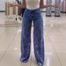 High Waist Wide Leg Pants For Women 2025 Summer Fashion Lace Trim Denim Flowy Trousers_voghion.com