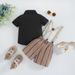Kleinkind Jungen Kleidung Gentleman Anzug Sommer Neue Kurzarm Fliege Hemd Gestreiften Overalls Jungen Kleid_voghion.com