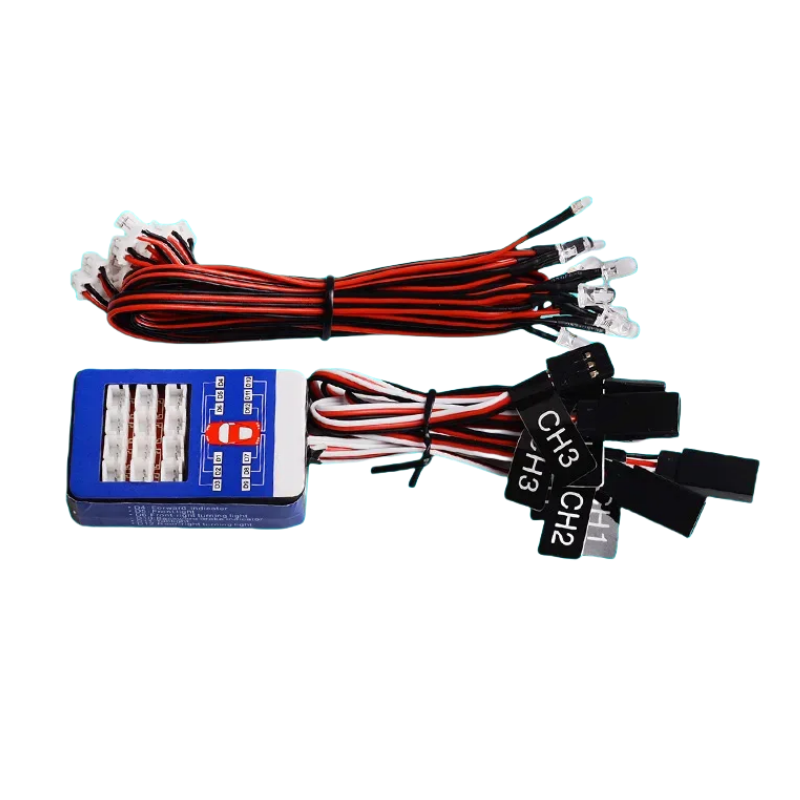 Remote Control Model 12 Led Group, Tamiya RC Car Simulation Linkage, Three-way Controllable Turn Signal Light_voghion.com