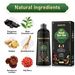 OUKEYA 4-in-1 Black Hair Dye Shampoo – Natural Plant-Based Formula, Long-Lasting Color For Gray Coverage, Easy To Use At Home_voghion.com