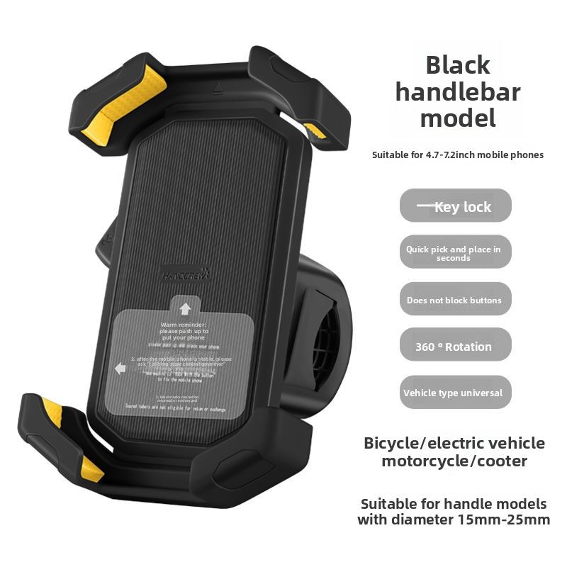 New Bicycle Riding Navigation Mount Univsal For Mountain And Road Bike Anti-drop Shock Absorption Handlebar Phone_voghion.com