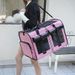 Extra Large Two-Box Cat Carrier Breathable Portable Trolley Box Foldable Pet Bag For Cats And Dogs_voghion.com