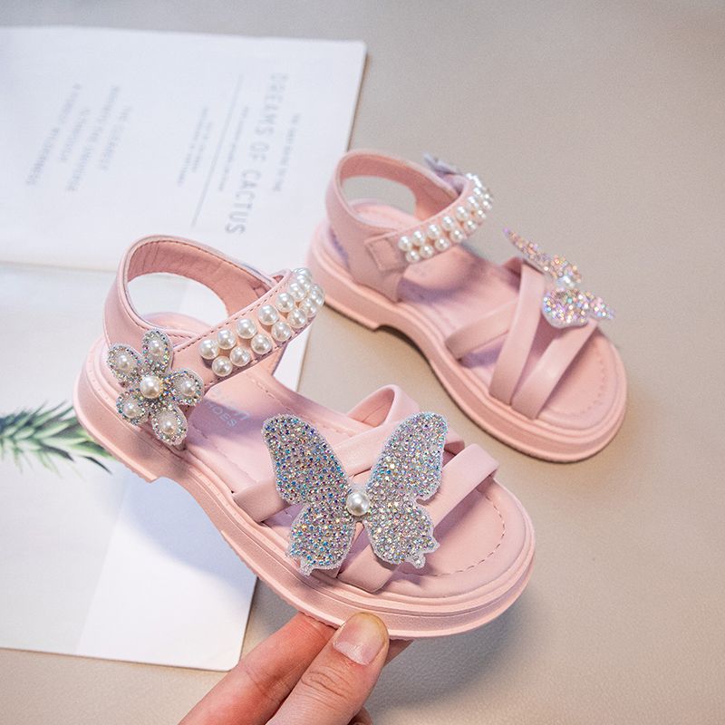 - Summer Girls Butterfly Princess Sandals Outdoor Beach Shoes _voghion.com