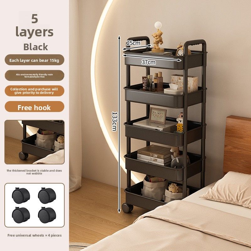 Eenvoudige moderne slaapkamer nachtkastje opbergrek thuis bank mini bijzettafel verplaatsbare kleine kast_voghion.com