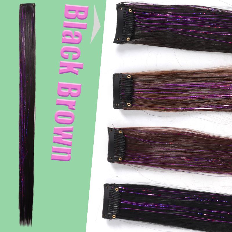 Parrucca con filo d'oro con orecchio pendente, pezzo di capelli color oro, laser, pezzo unico 60cm10g_voghion.com
