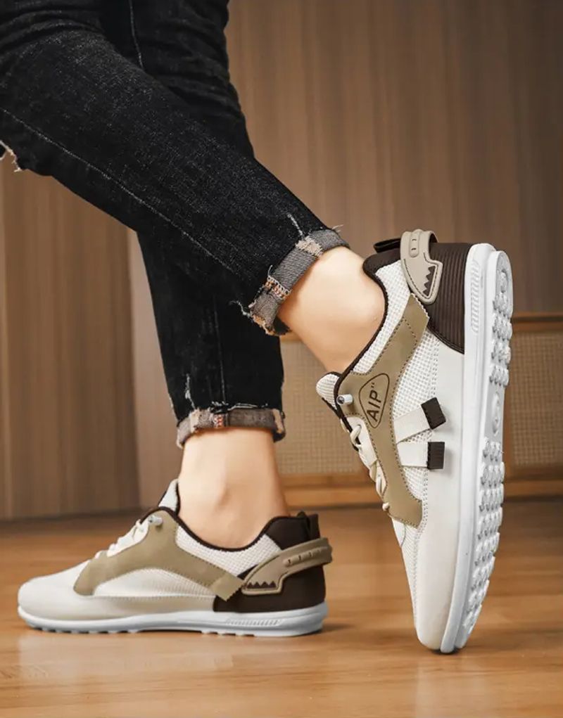 Nuevos zapatos casuales de malla de moda para hombre_voghion.com