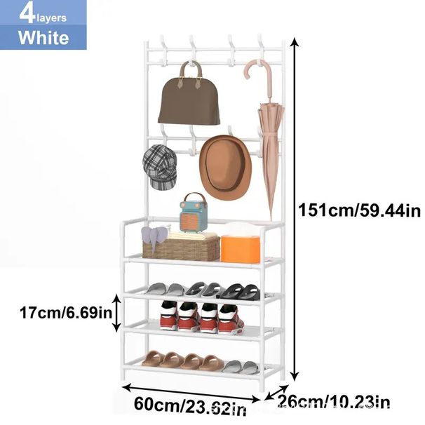 Familjearrangör Platssparande Dekorativ skohylla Hemdörr Dammtät förvaring Skoskåp Sovsal_voghion.com