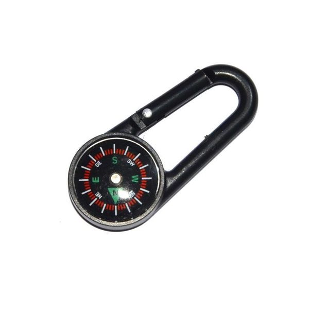 Outdoor Carabiner Waterproof Multi-Function Compass Backpack Thermometer High-Precision_voghion.com