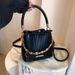 Haute Couture Women's Handbag, New Fashion Pleated Portable Bucket Bag, Niche Design,_voghion.com