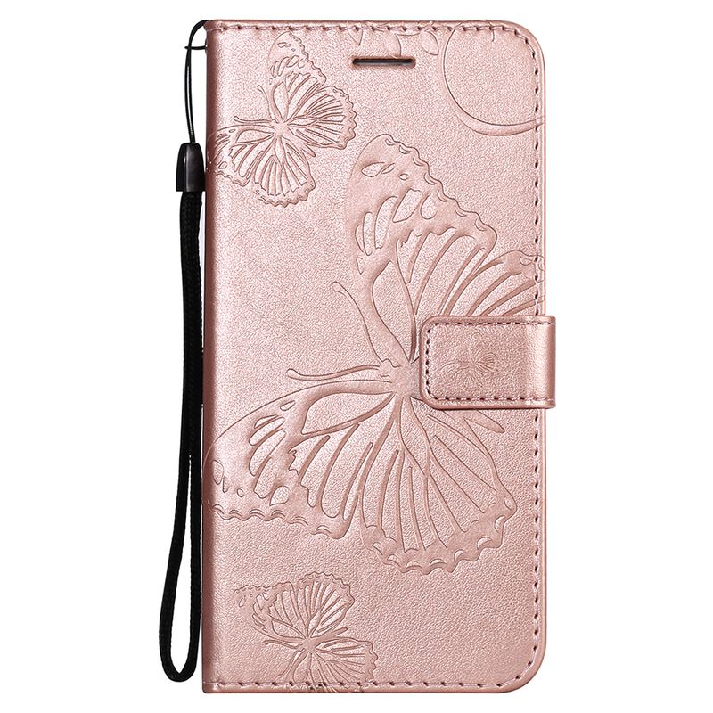 Etui Leder Brieftasche Flip Case für Samsung Galaxy S21 Ultra S20 FE S10 S9 S8 Plus S7 Edge Schmetterling Blumenmuster Telefon_voghion.com