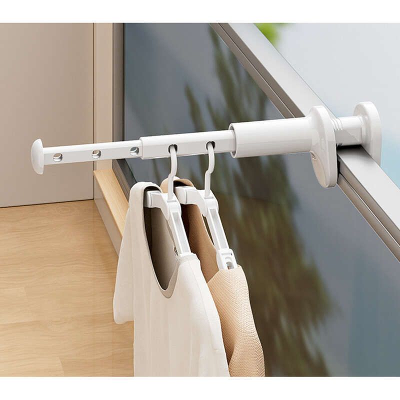 Bærbare reise- og forretningsreiser, Innendørs sammenleggbar kleshenger for hoteller, ikke nødvendig å bore hull, uttrekkbar tørking_voghion.com