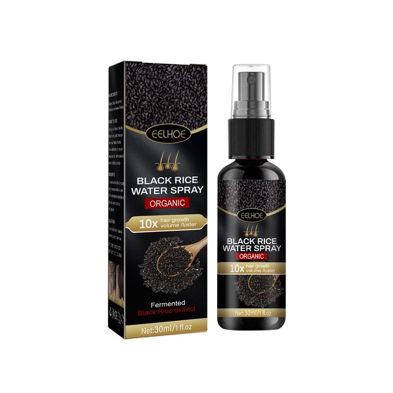 EELHOE spray al riso nero, riparazione forte e densa, nutre la radice dei capelli, liscia i capelli e fa crescere lo spray_voghion.com