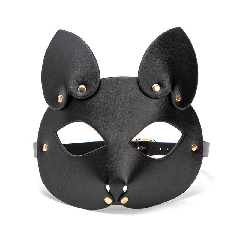 BLACKWOLF Leather Mask Cats BDSM Eye Patch Bunny Intimate Toys Women Adults Halloween Masquerade Masks For Costume Party_voghion.com