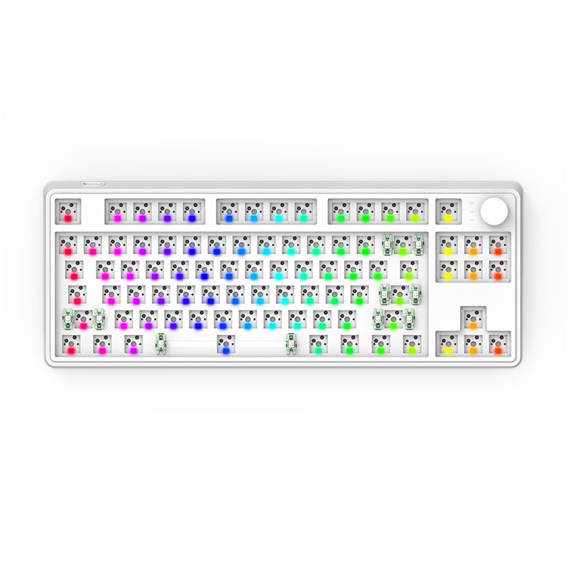 Osai Dk86 Ενσύρματο Bluetooth 2.4G Τριών Λειτουργιών RGB Παιχνιδιού με Hot Plug κάτω από τη Θέση της Λάμπας Προσαρμοσμένο Πληκτρολόγιο Nical_voghion.com