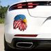 Adesivo per auto elettrica impermeabile con aquila americana dominante in 3D, creativo e resistente ai graffi_voghion.com