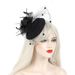 vendita calda copricapo sposa forcina retrò cappello a rete accessori per capelli con piume_voghion.com