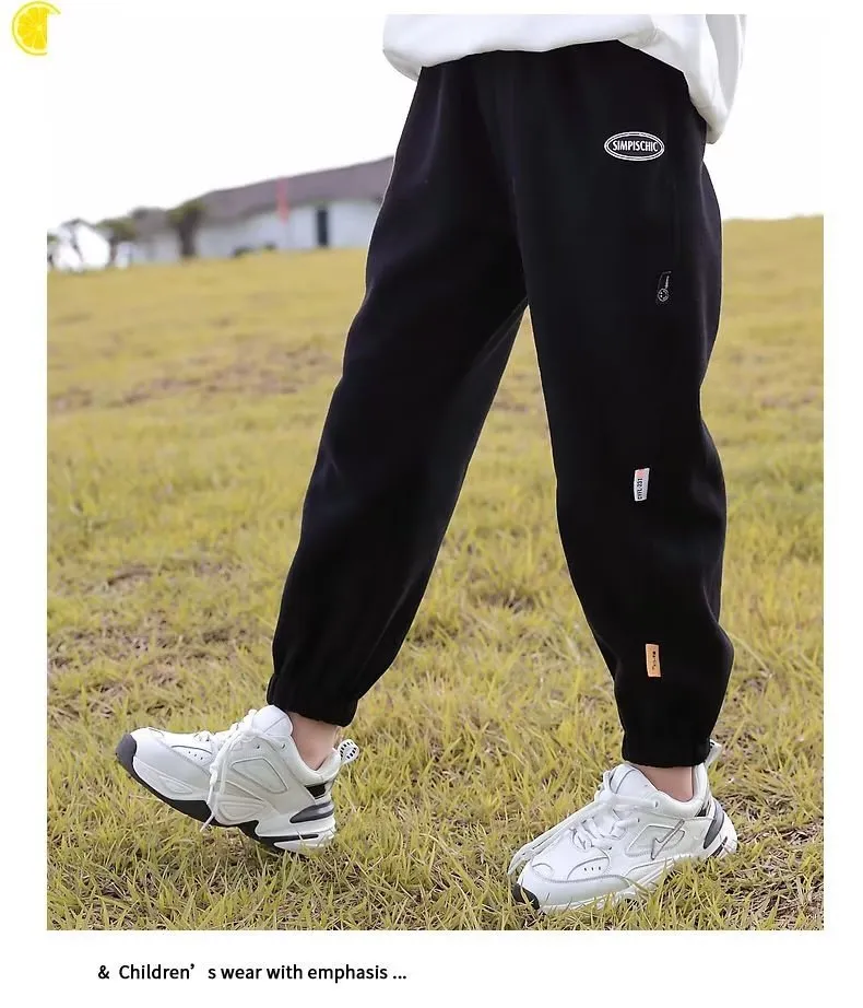 Mother & Kids Children's clothing girls pants spring and autumn new autumn clothing big children's trousers autumn girls sports casual pants_voghion.com