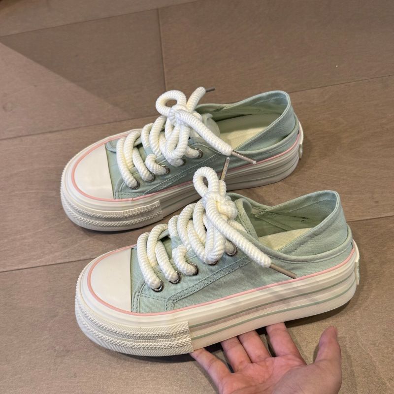 Canvas Damenschuhe Lässige und vielseitige Damenschuhe in Übergröße Sneakers_voghion.com