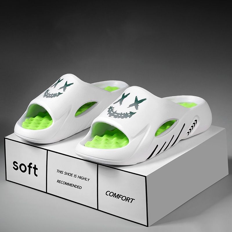 Men's Massage Slides - Trendy Anti-Slip Sandals With Arch Support Breathable & Wide Size For Beach/Sport/Casual Wear​_voghion.com