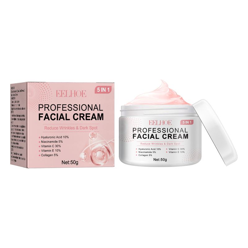 EELHOE Crema Viso 5 in 1 Crema viso rassodante migliora la pelle spenta, idratante, tirante e antirughe_voghion.com