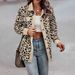 Women's Corduroy Leopard Print Jacket - Oversized Button-Up Long Sleeve Coat With Pockets (Multiple Colors, S-XXXL)_voghion.com
