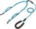 Guinzaglio retrattile elastico anti-groviglio per cani Pet Dual One-to-Two Double-Headed 2 Leashes, fosforescente_voghion.com