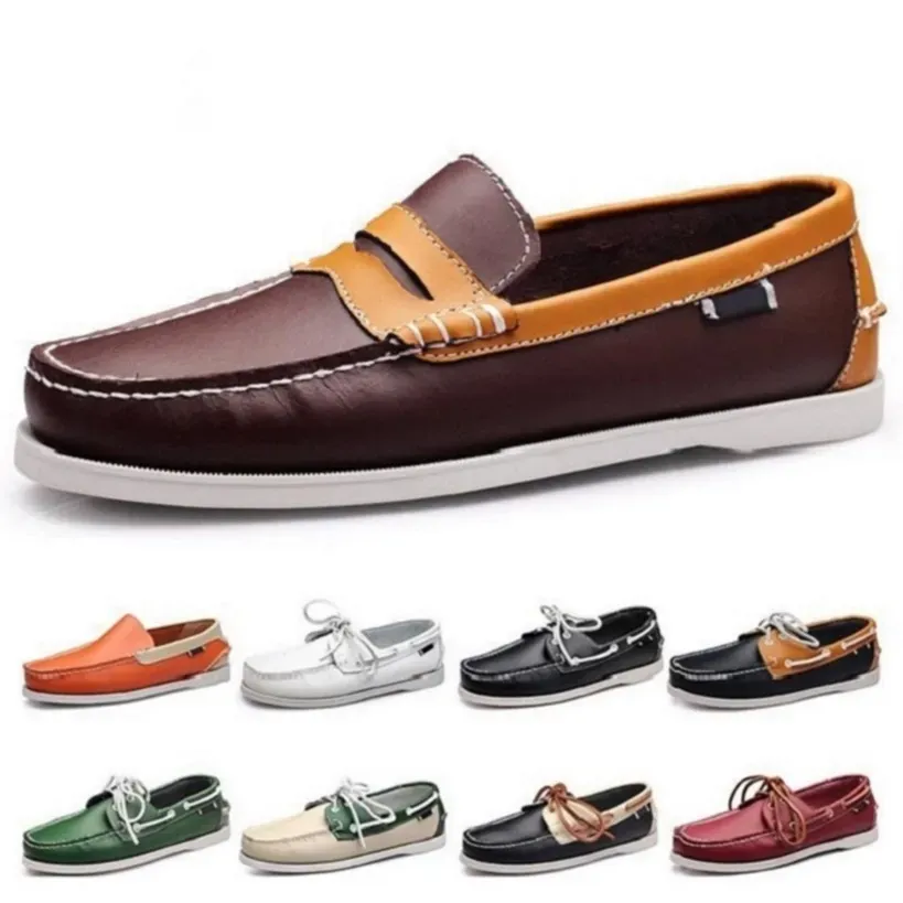 Scarpe casual da uomo alla moda tipo69 in pelle stile britannico nere bianche marroni verdi gialle rosse comode da esterno traspiranti_voghion.com