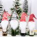 Haube New Christmas Decoration Knitted Hat Forest Old Man Wine Set Faceless Doll Wine Cover Wine Bottle Decoration_voghion.com