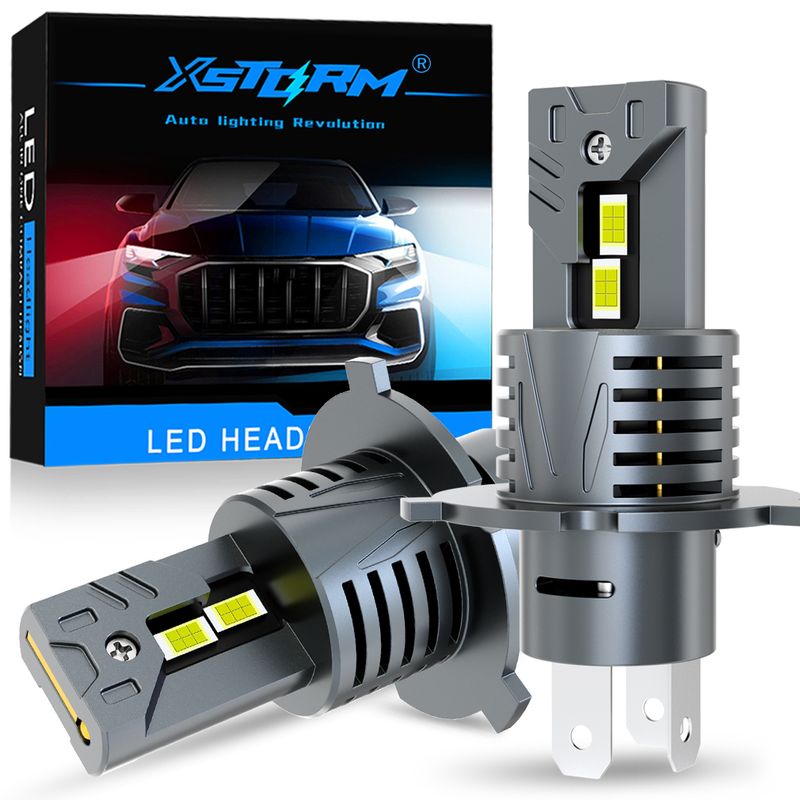 XSTORM H4 LED Scheinwerferlampen 9003 HB2 Cnbus High Low Bem Cr Licht 30000LM Turbo Led Diode Lmp Auto 12V 6500K_voghion.com