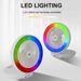 ZQS1457 Opvouwbare Bluetooth-luidspreker met ventilator Desktop Home Outdoor Camping RGB-licht Stereo_voghion.com