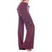 Pantaloni da yoga con tasca e bottone in vita elasticizzata da donna_voghion.com