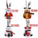 Borsa decorativa natalizia con coltello e forchetta a forma di pupazzo di neve, set di stoviglie per la casa, set di coltelli e forchetta a forma di pupazzo di neve_voghion.com