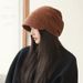 Hat Women's Spring and Autumn Thin New Japanese Style Cold Hat Shows Face Small Pullover Hat Big Head Wai Heap Hat Plain_voghion.com